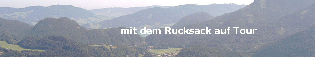 mit dem Rucksack auf Tour